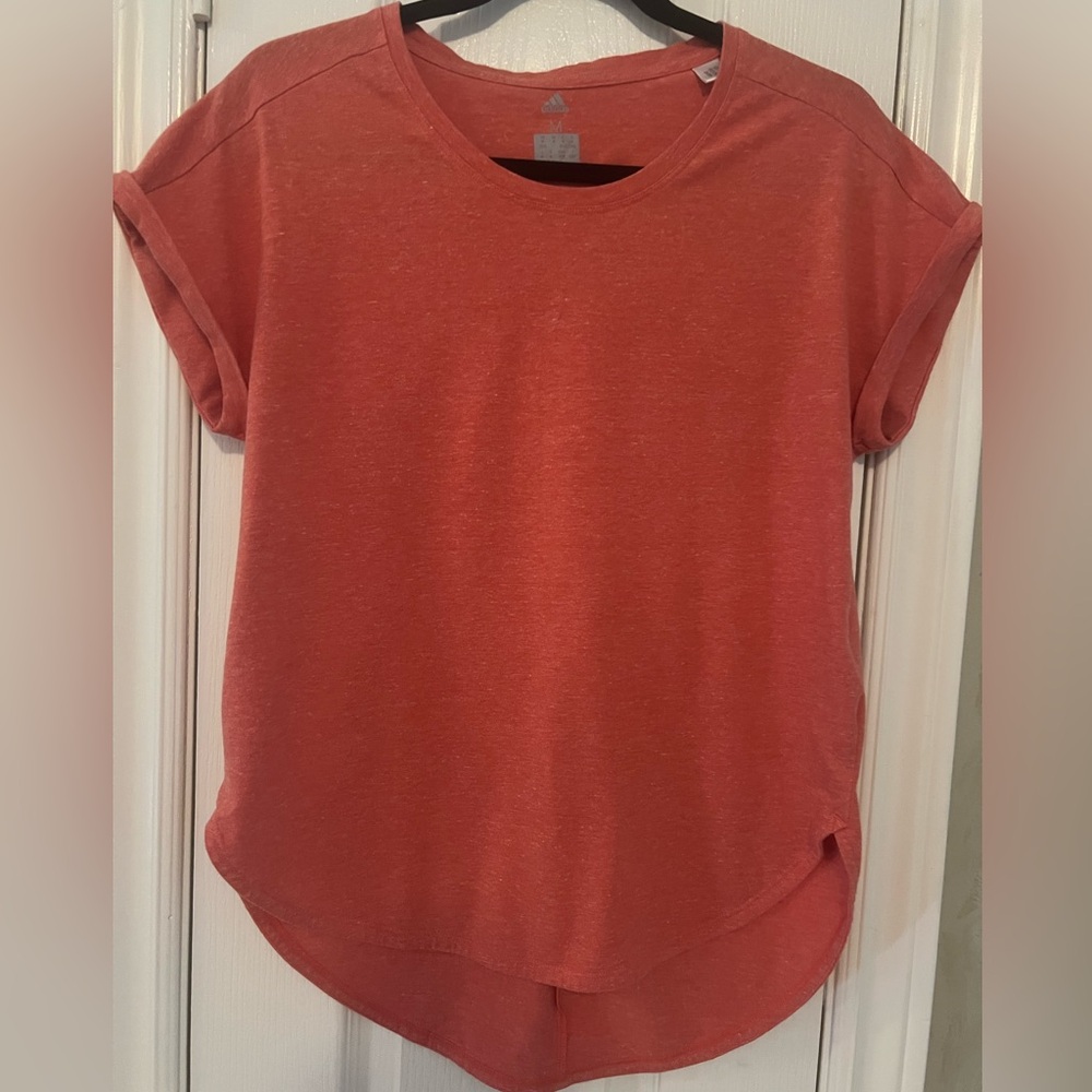 Adidas Women's Short Sleeve Tangerine 🍊 Tee